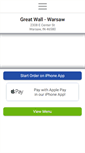 Mobile Screenshot of greatwallwarsaw.com